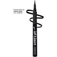 Farmasi Ink Liner Siyah Suya Dayanıklı Mat Renk ve Yumuşak Uç Özelliği ile