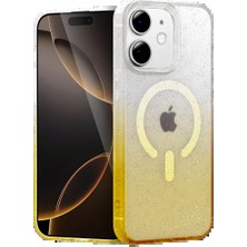 Apple iPhone 12 Pummel Shiny Magsafe Kapak - Gold