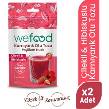 Wefood Hibiskus & Çilekli Karnıyarık Otu Tozu 90 G 2'li