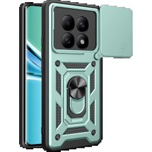 Xiaomi Redmi Note 15 4g Pars Lens Yüzüklü Silikon - Yeşil