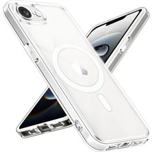 Apple iPhone 16E Kılıf Magneticsafe Şeffaf Silikon - Şeffaf