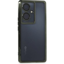 Vivo V29 Lite Kılıf Razer Lensli Silikon - Yeşil