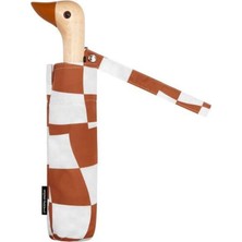 Original Duckhead Duck Kompakt Şemsiye Peanut Butter Checks