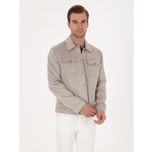Cacharel Grey Faux Leather Jacket