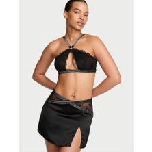 Victoria's Secret Shimmer Strappy Halter Neck Bralette & Mini Skirt Set