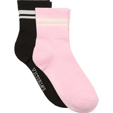 Victoria's Secret Quarter Socks 2-Pack
