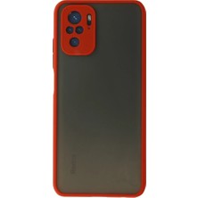 Xiaomi Redmi Note 10 Kılıf Montreal Silikon Kapak - Kırmızı