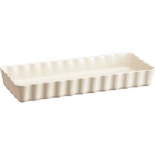 Emile Henry Tart-Börek-Fırın Kabı Dikdörtgen 36.5 x 15 cm Ekru/clay