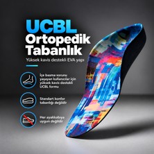 Foot Care & Technology UCBL Ortopedik Tabanlık | İçe Basma Sorunu İçin Yüksek Kavis Destekli EVA Tabanlık 22–39