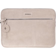 Bloominbag Sand Still Hakiki Süet Deri 15-16 Inç Macbook/laptop Kılıfı