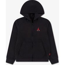 Jordan Jdb Brooklyn Full Zip Kids' Black Sweatshirt