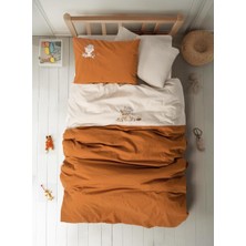 Cotton Box Cuddly Nakışlı Bebek Nevresim Takımı Clever Bej