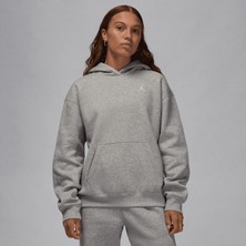 Jordan Brooklyn Fleece Pullover Kadın Gri Hoodie
