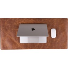 Bloominbag Still & Silent – Golden Tan Gerçek Deri Desk Mat Macbook Altlığı ve Mousepad