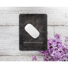Bloominbag Bloomdesk Ease Stone Grey Hakiki Deri Bilek Destekli Mouse Pad