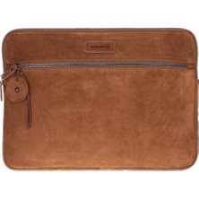 Bloominbag Camel Still Hakiki Süet Deri 13-14 Inç Macbook/laptop Kılıfı