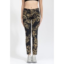 Versace Jeans Couture Kadın Jean Pantolon Siyah