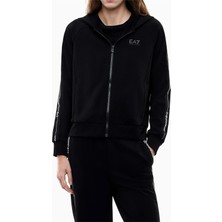 Ea7 Kadın Kapüşonlu Sweatshirt Siyah