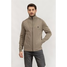 Boss Erkek Fermuarlı Sweatshirt Yeşil