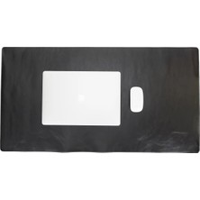 Bloominbag Still & Silent - Noir Gerçek Deri Desk Mat Macbook Altlığı ve Mousepad