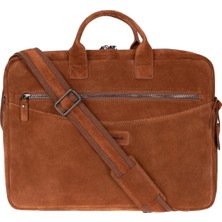 Bloominbag Camel Still Hakiki Süet Deri 15-16 Inç Macbook/laptop Çantas