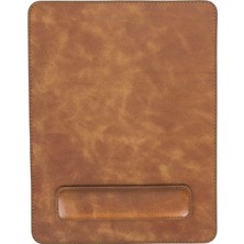 Bloominbag Bloomdesk Ease Honey Tan Hakiki Deri Bilek Destekli Mouse Pad