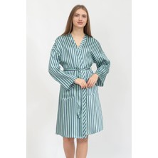 Bısbıglı Bisbigli Kadın Kimono Mavi