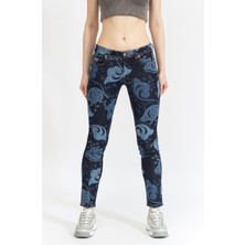 Versace Jeans Couture Kadın Jean Pantolon Mavi