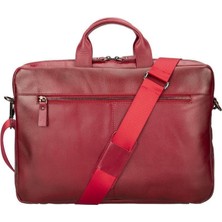 Bloominbag Bloom Urban Shield 16" Crimson Red Deri Laptop / Macbook Çantası