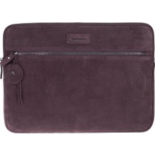 Bloominbag Burgundy Still Hakiki Süet Deri 13-14 Inç Macbook/laptop Kılıfı