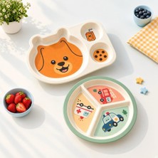 Wumboo 2'li Melamin Çocuk Tabağı - Ekstra Dayanıklı Bpa Free Beslenme Seti- Kırılmaz Çocuk Beslenme Tabağı
