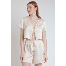 Admas Kadın Pijama Takımı Krem