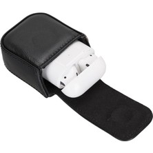 Bloominbag Aurel Onyx Black Charm Hakiki Deri Airpods Kılıfı – Airpods 1 & 2 Uyumlu