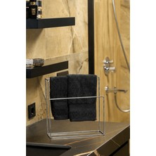Edora Home Parlak Silver Renk Çok Amaçlı Tezgah Üstü Mutfak & Banyo Havluluğu | Modern Havlu Askılığı