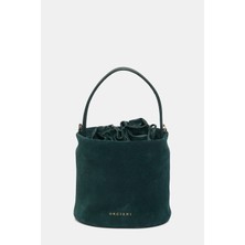 Orciani Orcıanı Dark Green Suede Bag
