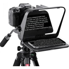 Ulanzi RT02 Tabletler ve Akıllı Telefonlar Için Uzaktan Kumandalı Universal Teleprompter