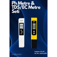 Novasmart Dijital Ph Metre 0-14 Ph ve Ec&tds Metre Ölçüm Seti