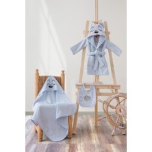 Cotton Box Bebek Banyo Seti Bear Mavi