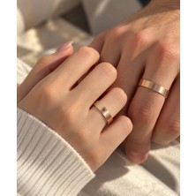 Alyans Model Kalpli Rose Gold Çift Alyans**sonsuz Aşk