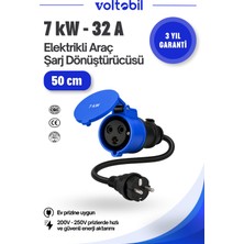 Voltobil Taşınabilir Elektrikli Araç Şarj Dönüştürücüsü 7 Kw (Ev Prizine Uyumlu)