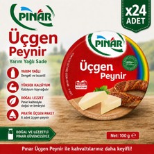 Pınar Yarım Yağlı Sade Üçgen Peynir (100 G) (100 G) X24 Adet