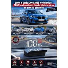 Bowie BMW 1 Serisi 2004-2026 modeller için OBD2 head up display hayalet gösterge ekranı ön cam hız göstergesi