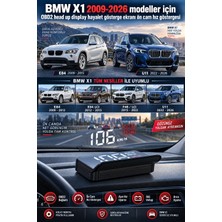 Bowie BMW X1 2009-2026 modeller için OBD2 head up display hayalet gösterge ekranı ön cam hız göstergesi