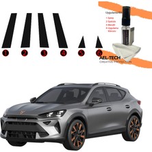 Ael-Tech Cupra Formentor Uyumlu Kapı Çıtaları 5D Karbon Görünümlü TPU Koruma 2022-2026