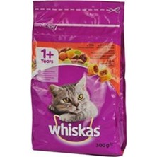 Whiskas 300 gr Biftekli Havuçlu Kuru Kedi Maması 1+ Yaş İçin Alabalık Tatlı Premium Kalite