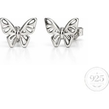 Servi 925 Ayar Gümüş Silver Wings Kelebek Figürlü Küpe