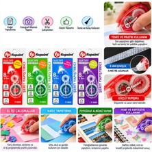 Hilera Şerit Yapıştırıcı - 6 Metre x 8 mm - Kolay Kullanım - 1 Adet