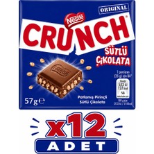 Nestle Nestlé Crunch Sütlü Çikolata (57 G) X12 Adet