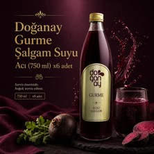 Doğanay Gurme Acılı Şalgam Suyu (750 Ml) X6 Adet