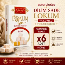Sepetçioğlu Dilim Sade Lokum Vakumlu (400 G) X6 Adet